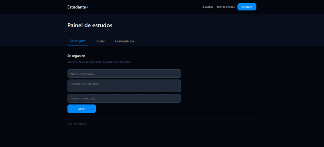 Projeto Estudande+